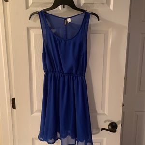 Blue formal dress, chiffon - divided brand
